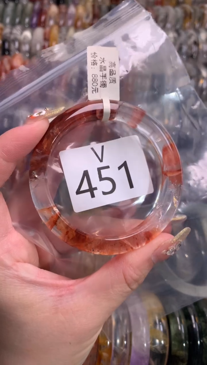 【闪购商品】水晶水晶手镯未镶嵌451-54+