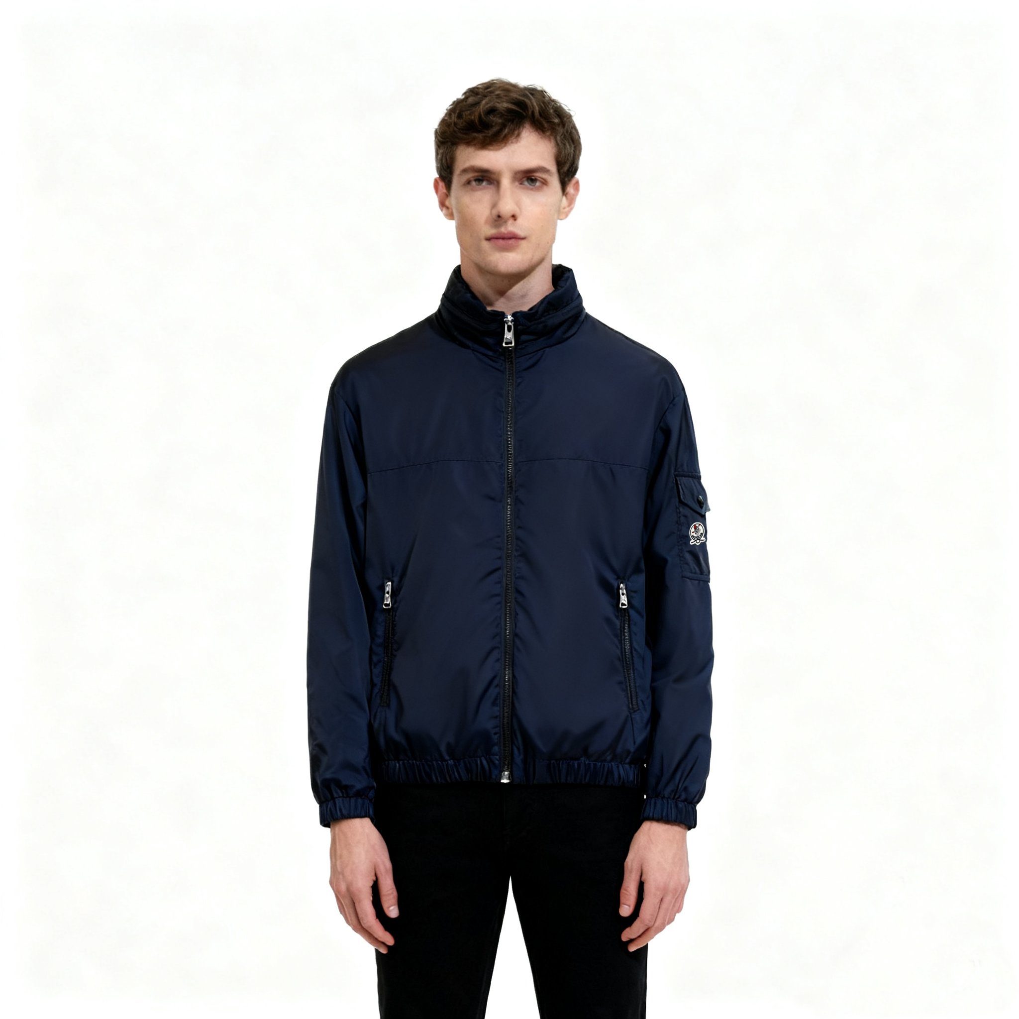 MOTOCAR 防风保暖户外美式复古冲锋夹克秋季男拉链冬季男子男士