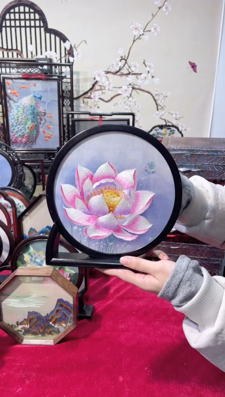 织绣精品苏绣手工刺绣，成品摆件77