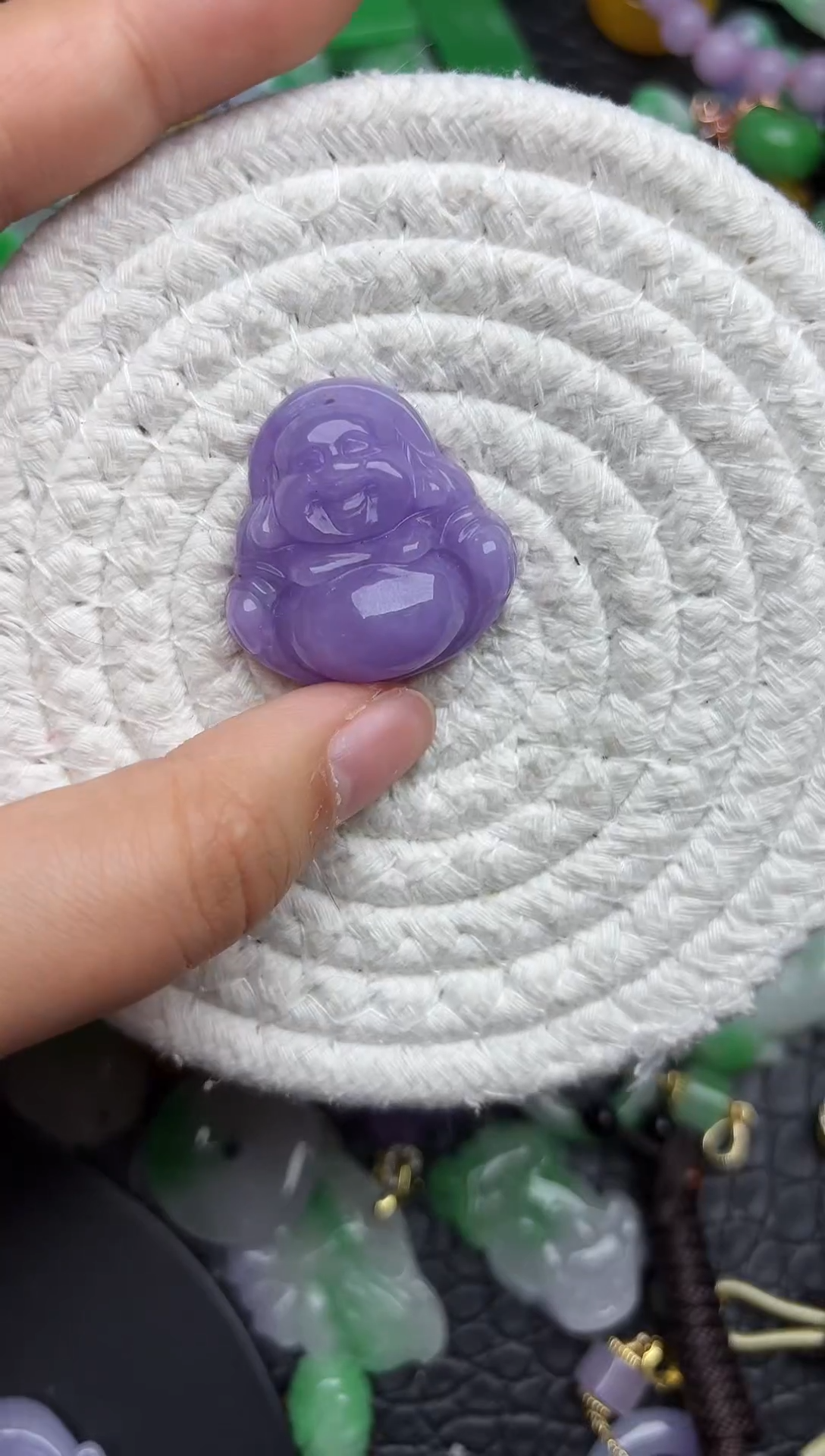 颈饰未镶嵌翡翠缅甸翡翠吊坠