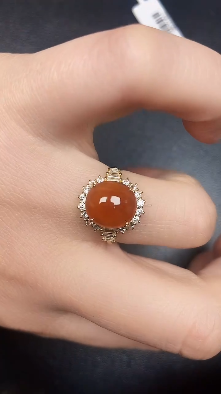 银S925镶嵌戒指翡翠1910