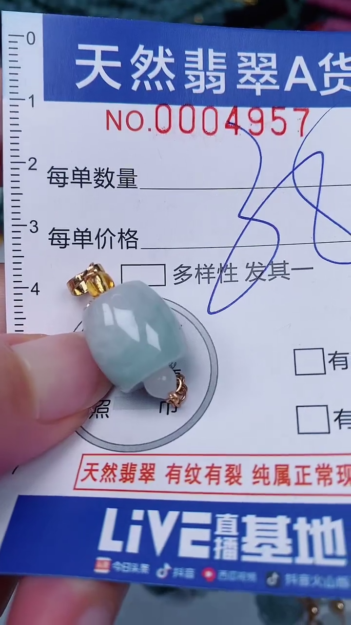 翡翠未镶嵌颈饰00004957