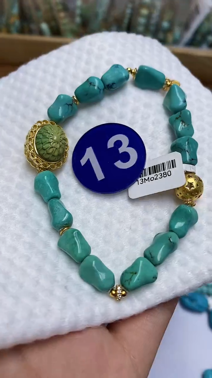 【闪购商品】绿松石手串未镶嵌13