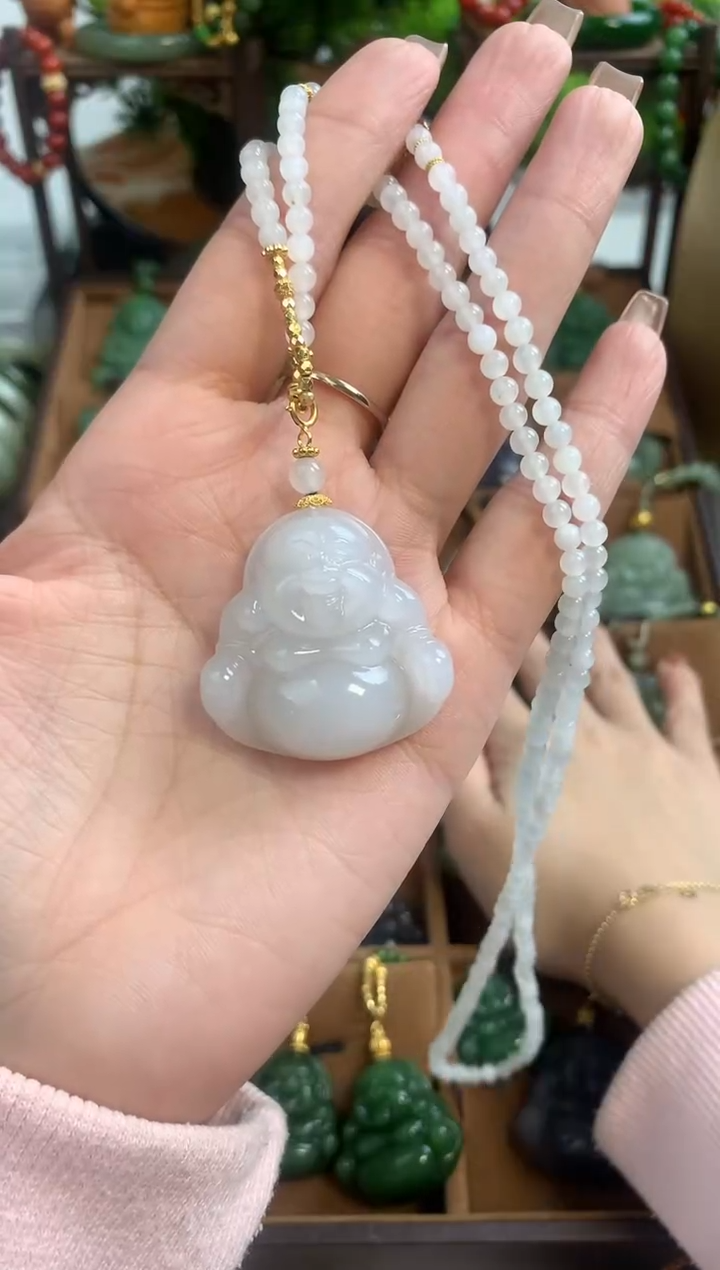 【闪购商品】和田玉颈饰未镶嵌精选35MM佛公吊坠