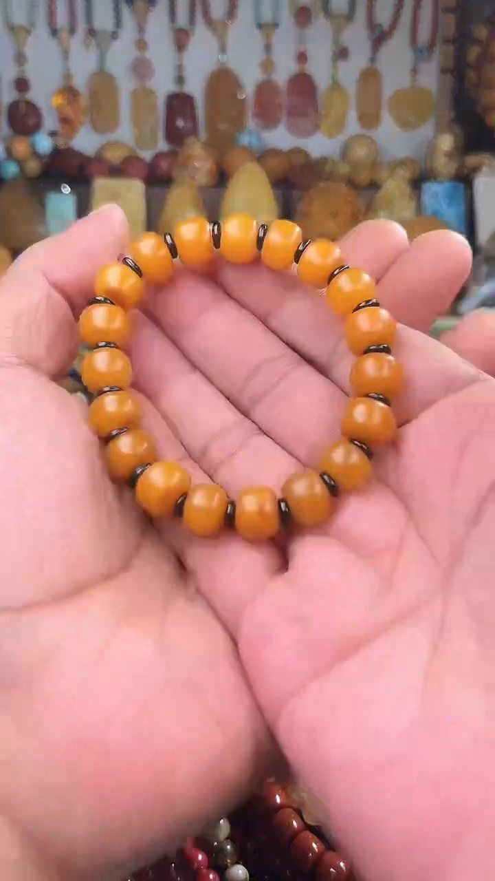 裸石琥珀未镶嵌 一物一拍 163796