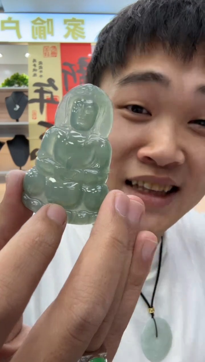 【闪购商品】翡翠颈饰未镶嵌天然翡翠A货孤品一件