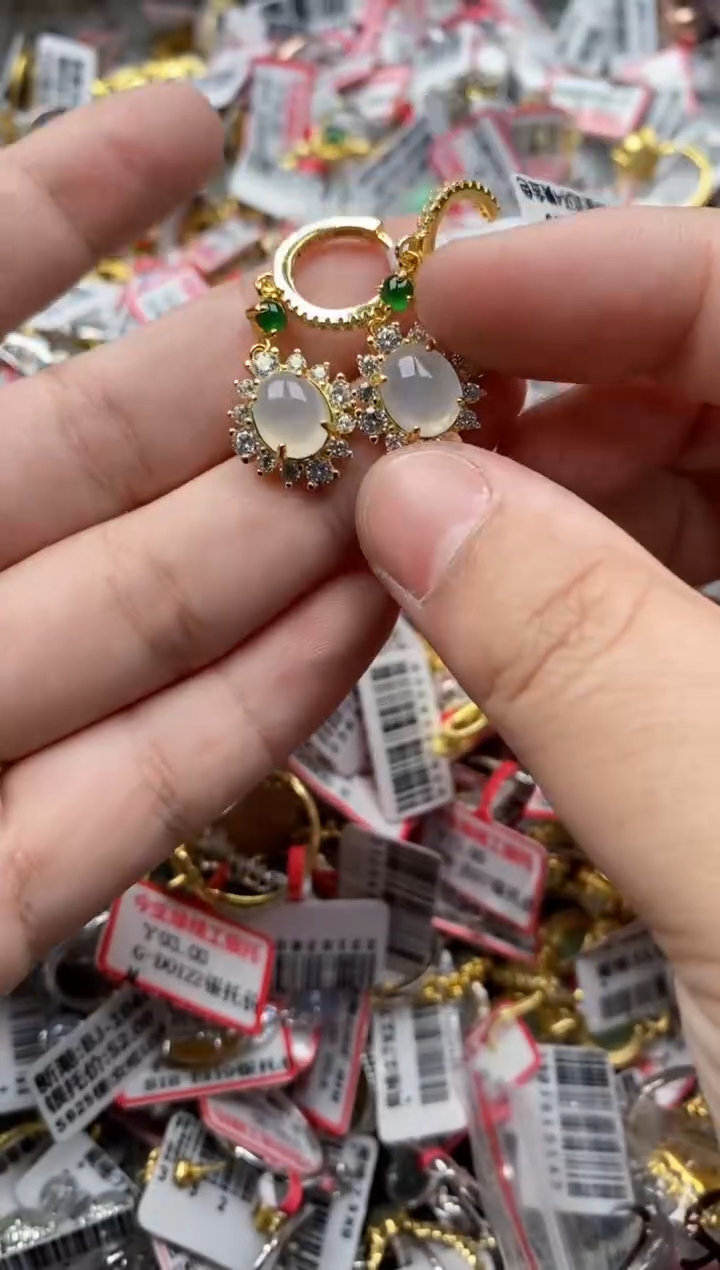 【闪购商品】翡翠戒指银S925镶嵌55555---4