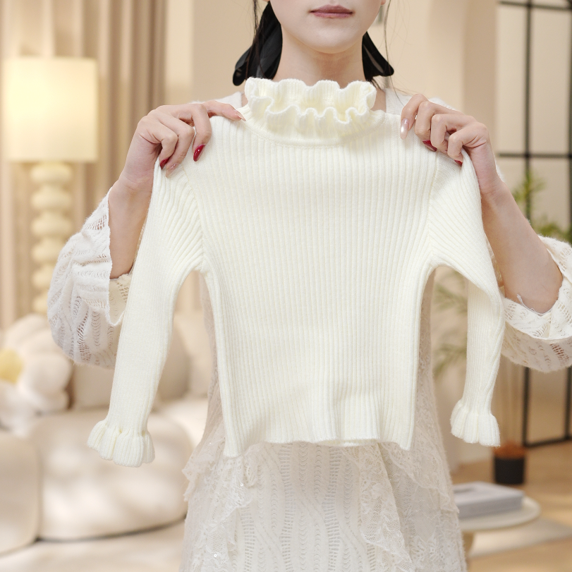 【内搭】女童加厚毛衣秋冬洋气儿童百韩版网红女孩针织打底