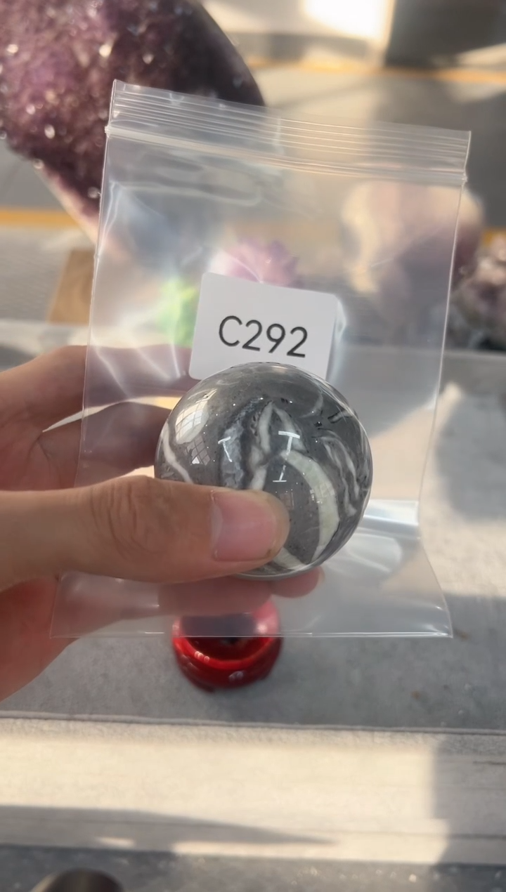 未镶嵌贝壳球C292小球摆件 5CM