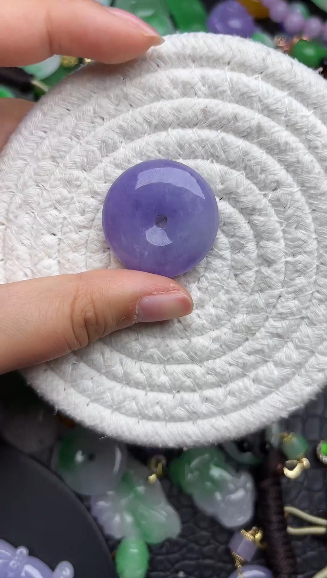 颈饰未镶嵌翡翠缅甸翡翠吊坠