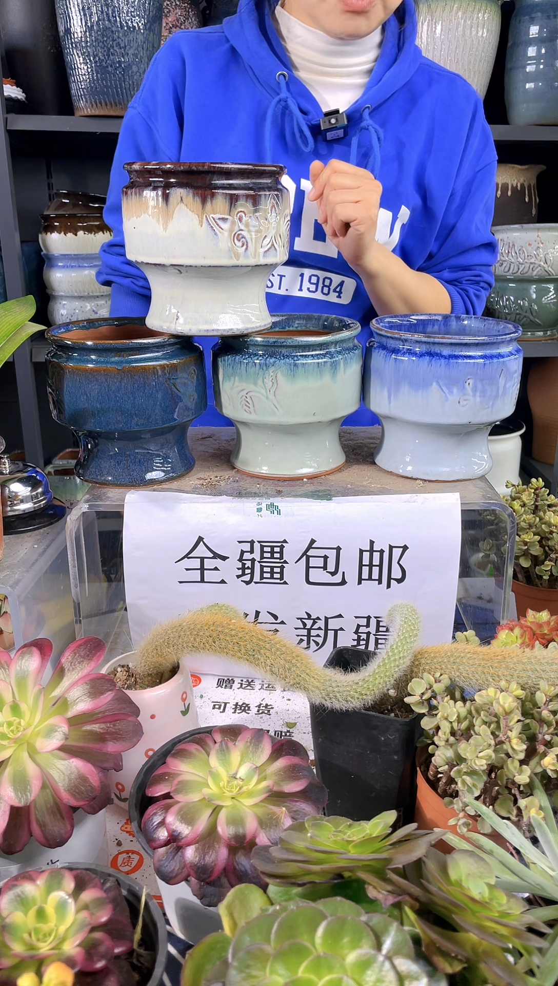 【闪购商品】圆口収底陶盆4个装