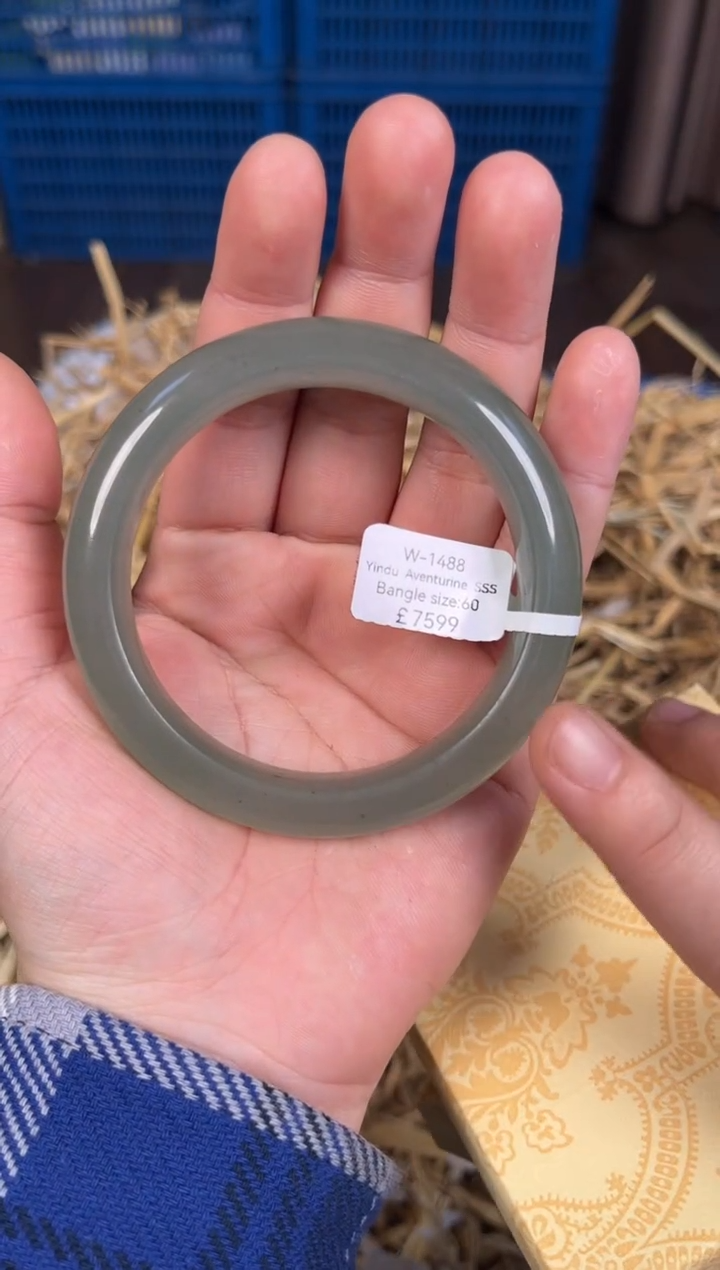 未镶嵌手镯石英质玉编码W1488