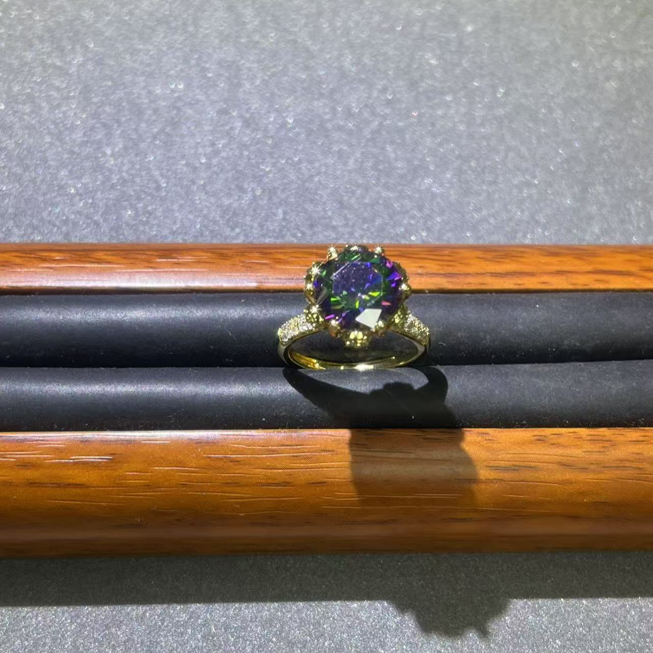 s7127黄色开口戒指多样性发货