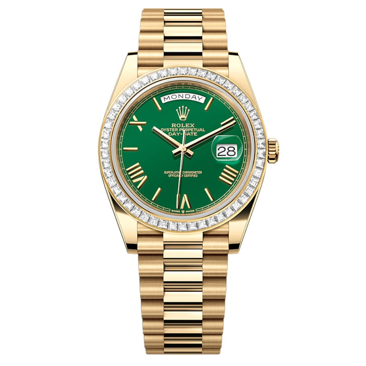 99新 Rolex/劳力士 哈奢馆/名表/劳力士/星期日历228398/24全套