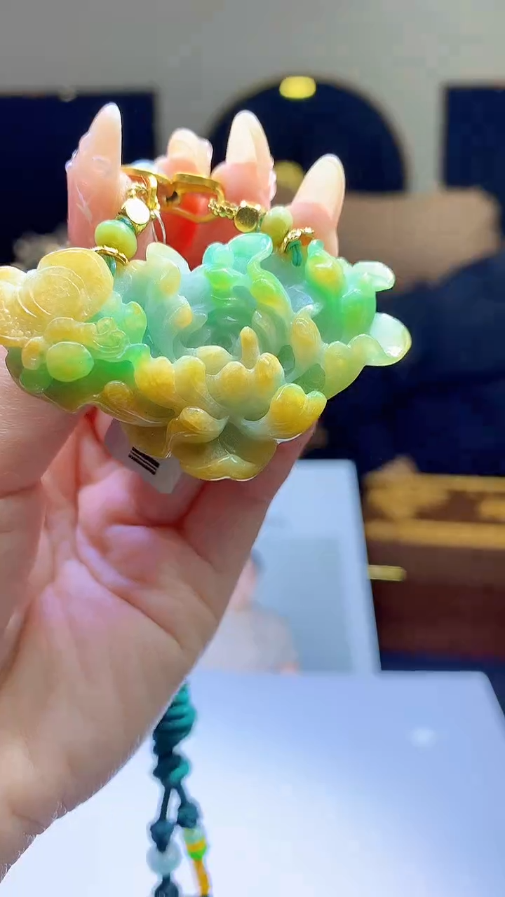 【闪购商品】定制翡翠未镶嵌8003jj-毛货挂件49