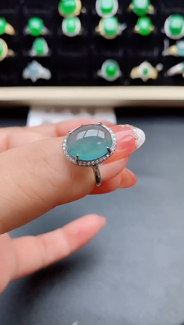 【闪购商品】翡翠戒指银S925镶嵌121212