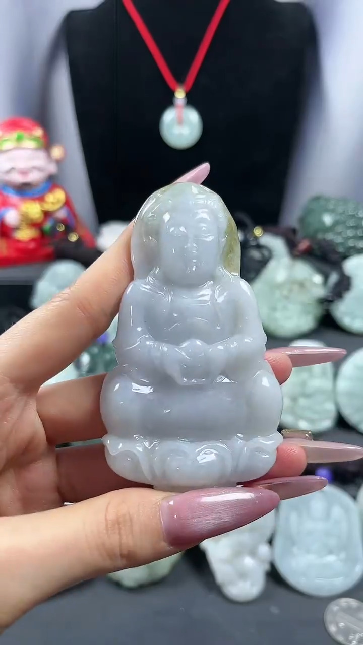 【闪购商品】翡翠颈饰未镶嵌观音