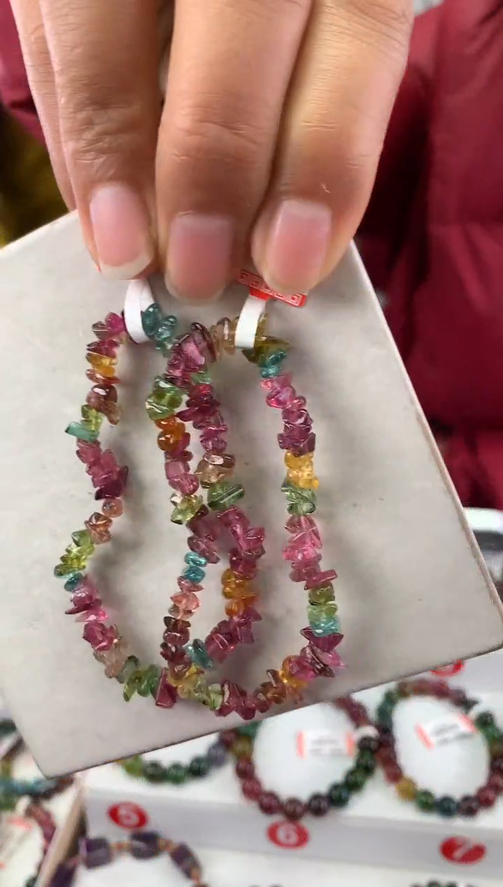 未镶嵌手串碧玺多样性发一条