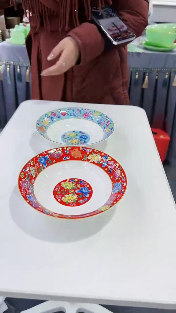 【闪购商品】瓷片7.5英寸圆深盘6个景德镇陶瓷