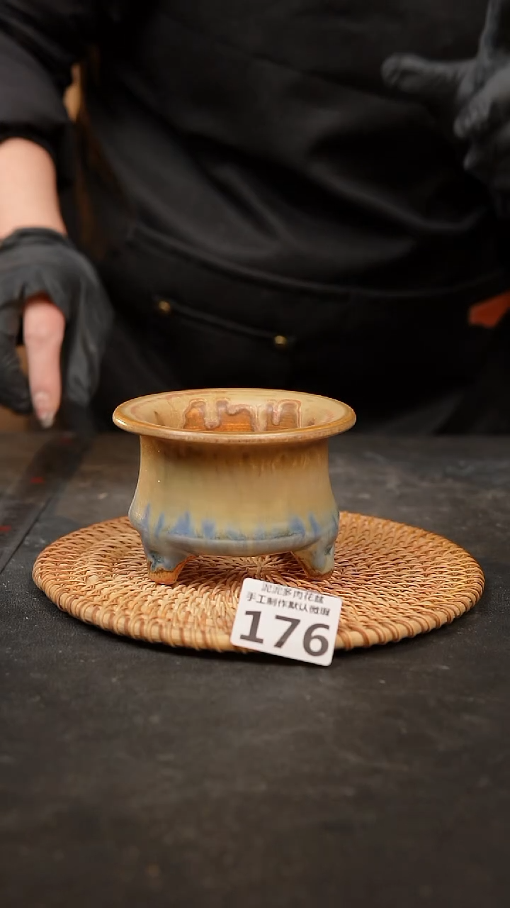 【闪购商品】瓷片泥176泥手工花盆口7高7