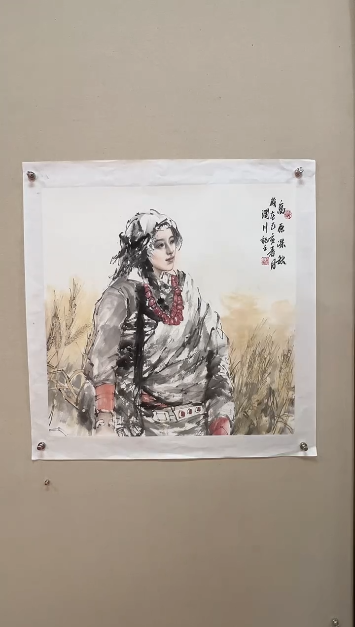 【闪购商品】绘画贺润川-4平尺-人物国画-yz