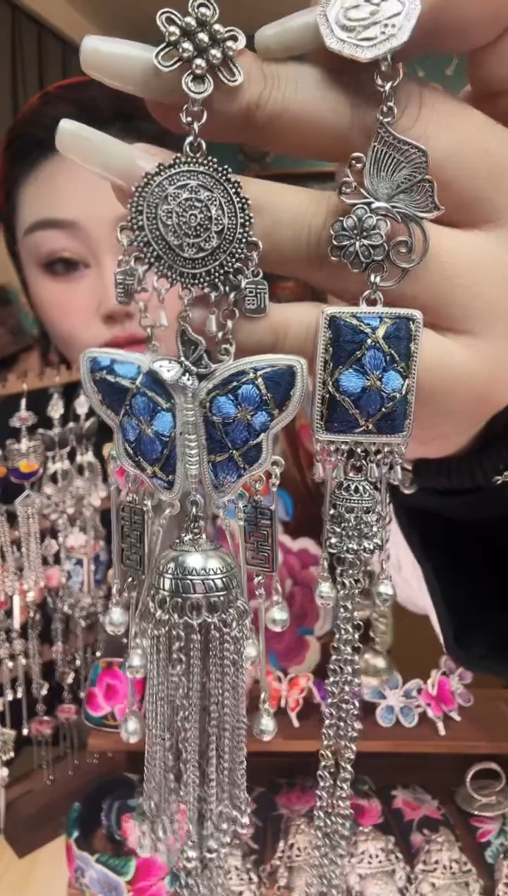 刺绣纯手工民族风刺绣压襟