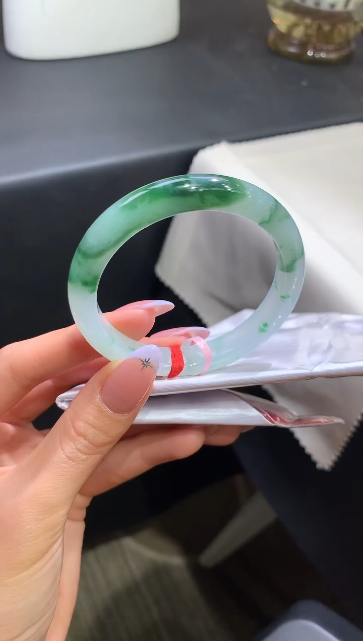 未镶嵌手镯翡翠S06-54圈口