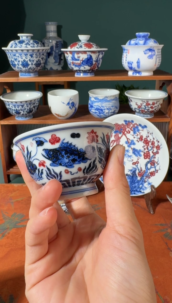 【闪购商品】杯永明尚玩鱼藻小压手