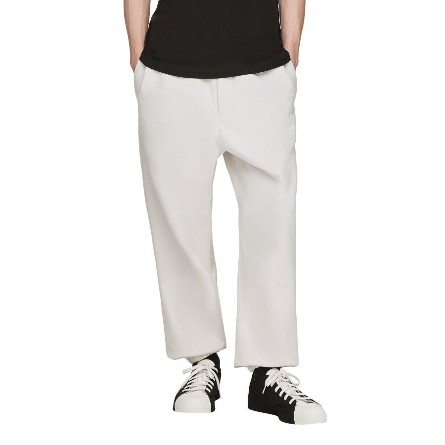 Y-3/Y-3（53-KA3117）米白色经典基础款升级版松紧收脚运动休闲裤
