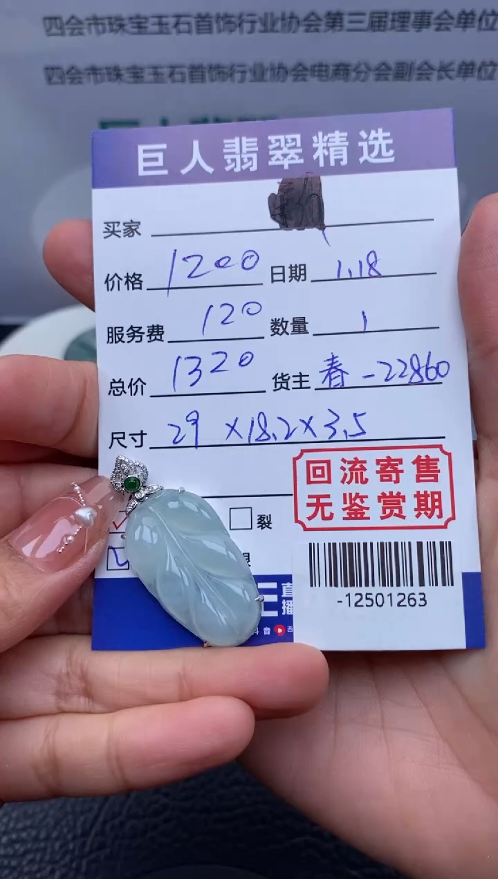 【闪购商品】翡翠颈饰18K金镶嵌-12501263