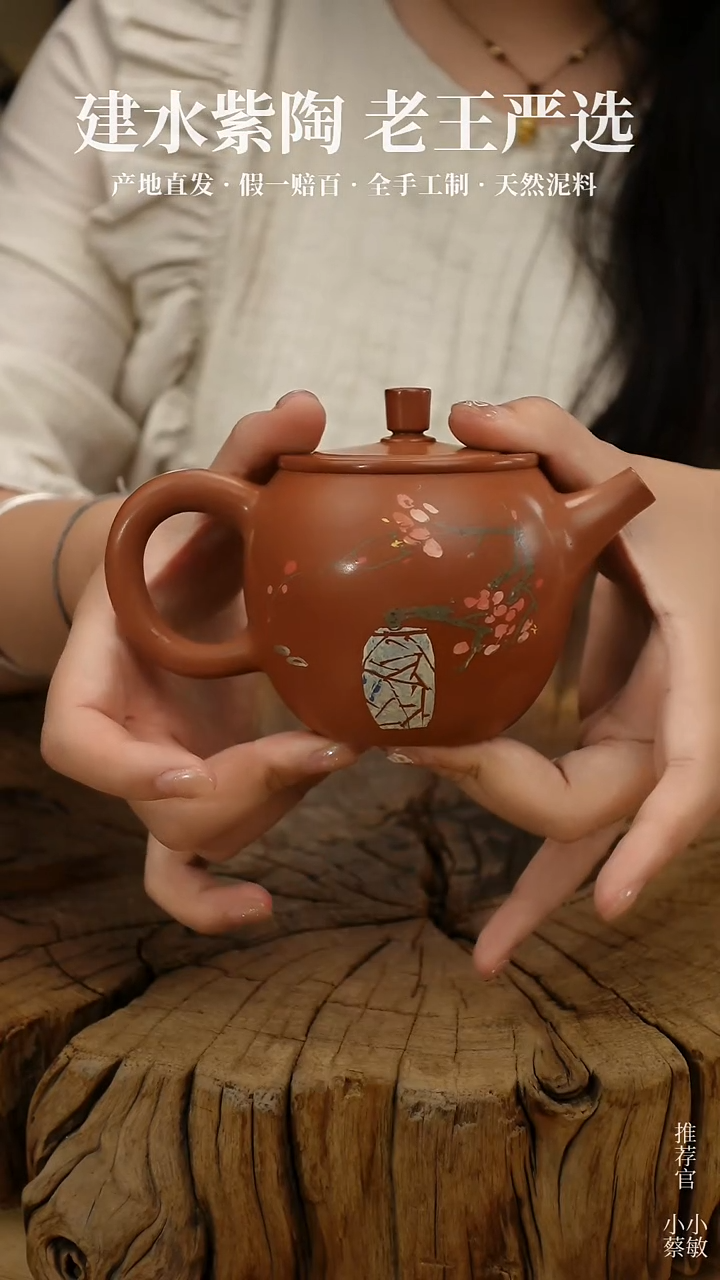 【闪购商品】陶建水紫陶全手工壶 