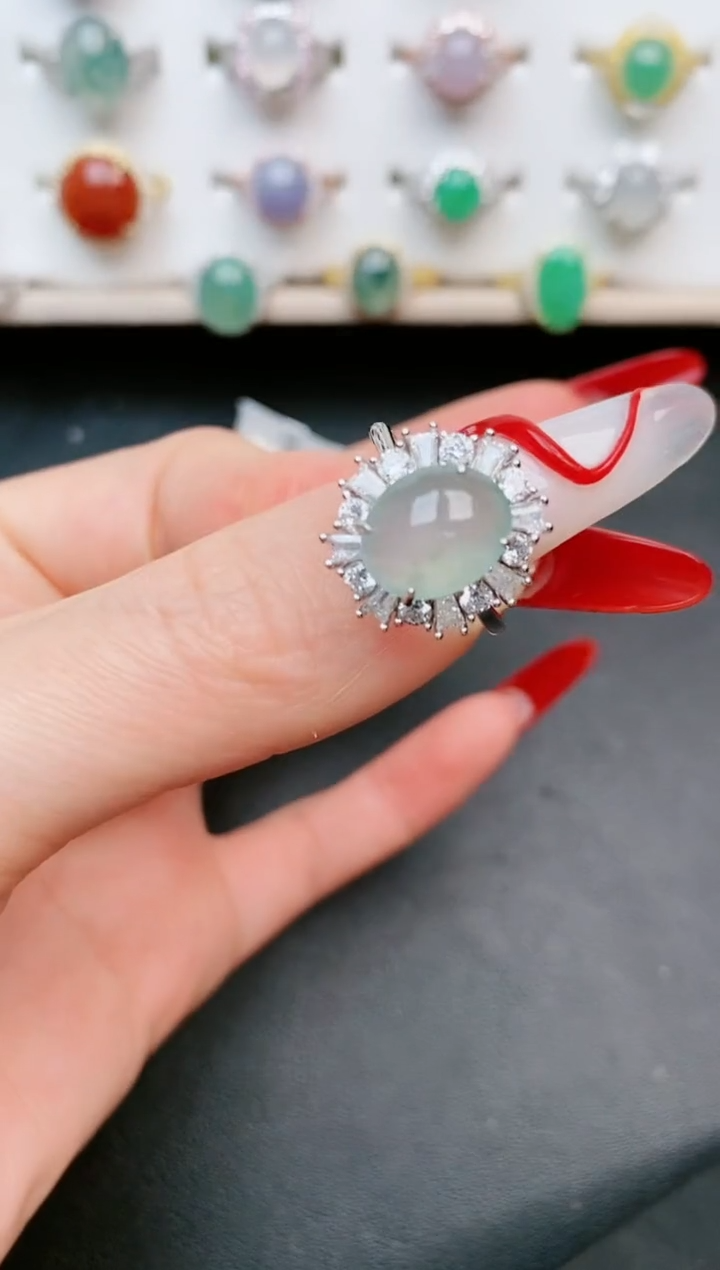 【闪购商品】翡翠戒指银S925镶嵌.....