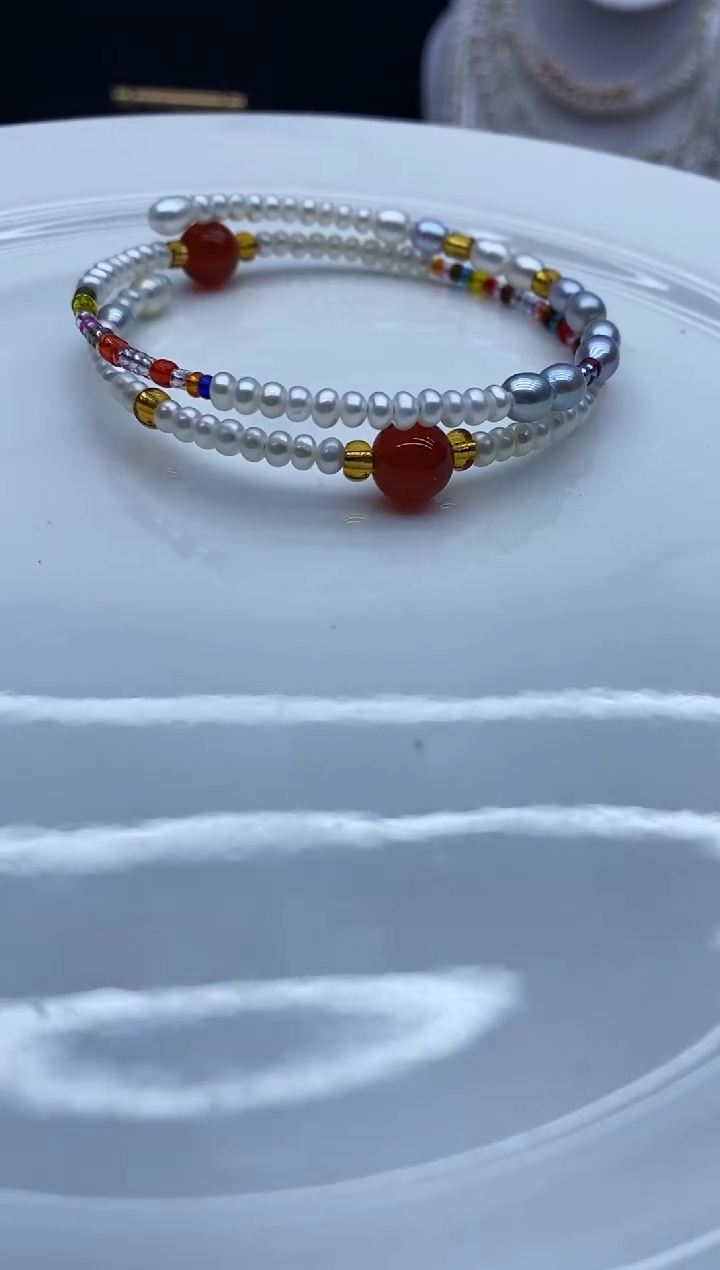 未镶嵌手绳淡水珍珠多样性发其一