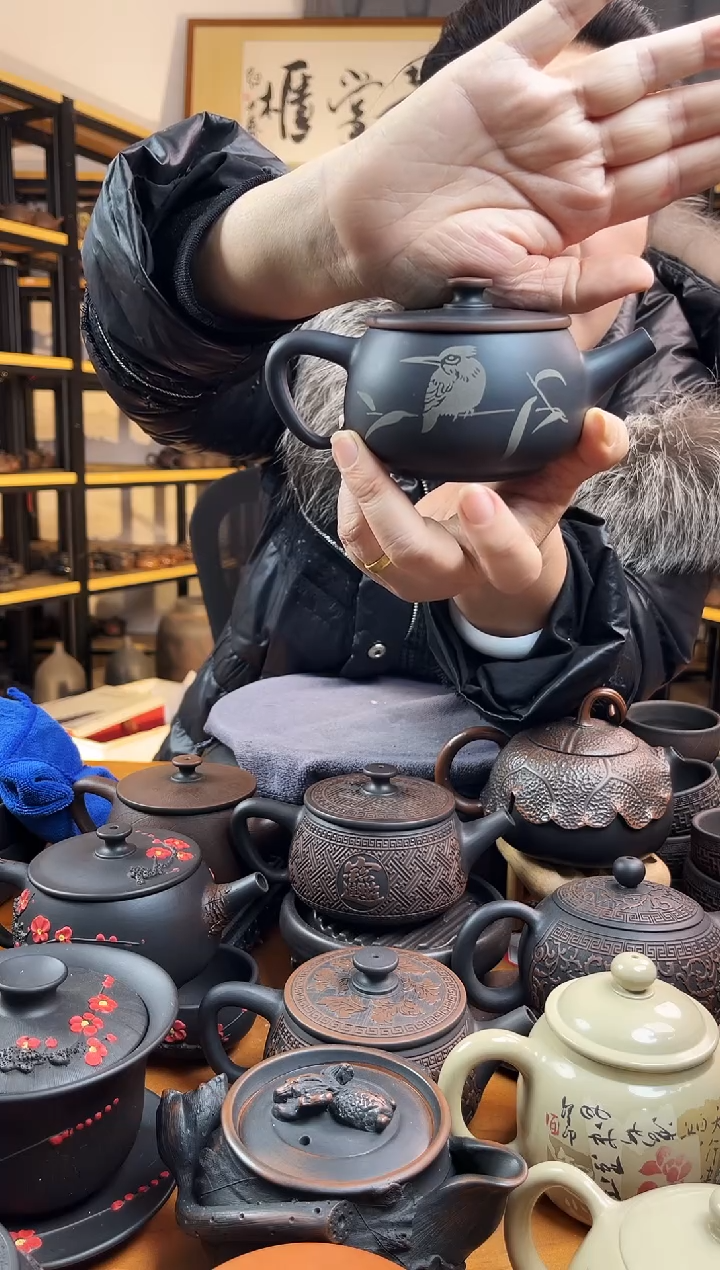 【闪购商品】壶无礼盒网孔 花穗鸟大口汉瓦