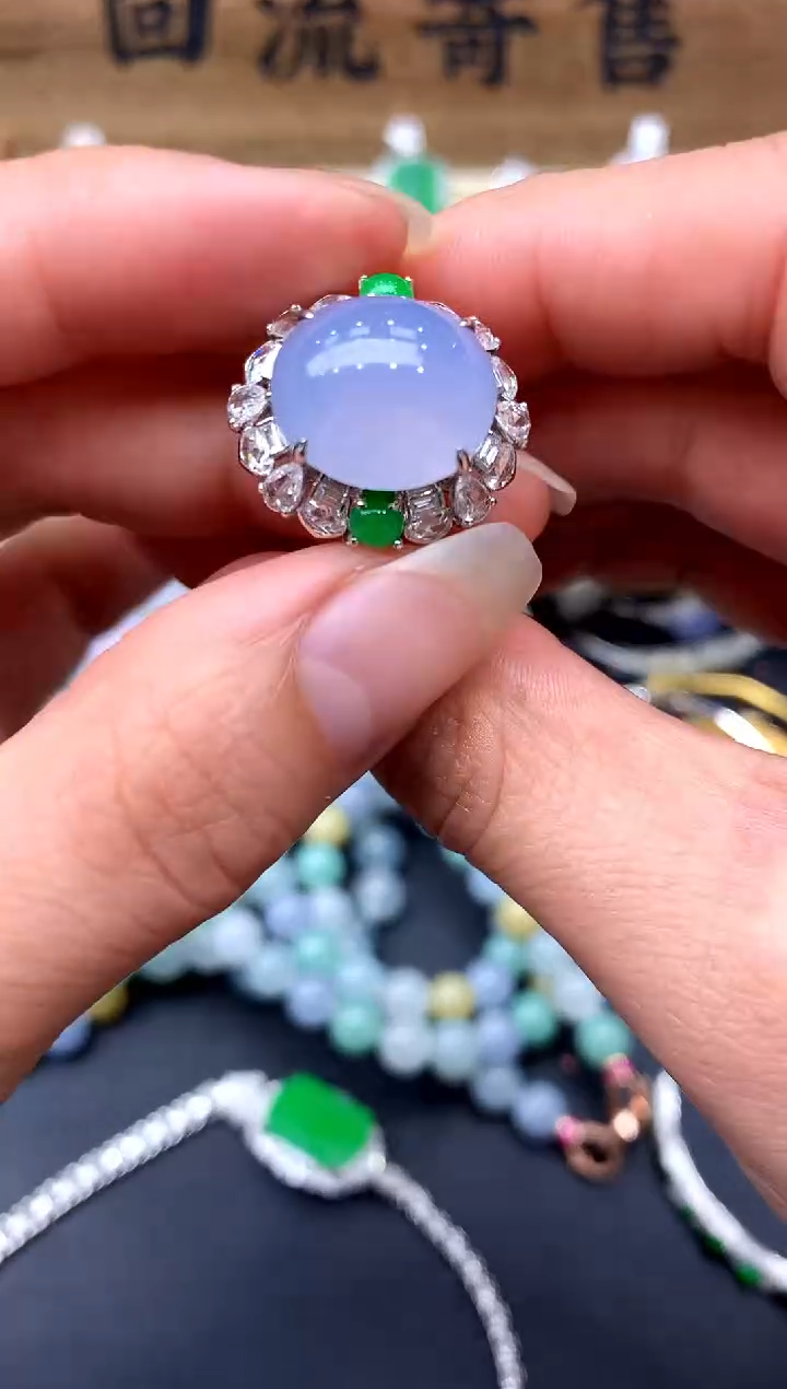 【闪购商品】翡翠戒指18K金镶嵌368-中国好珍宝