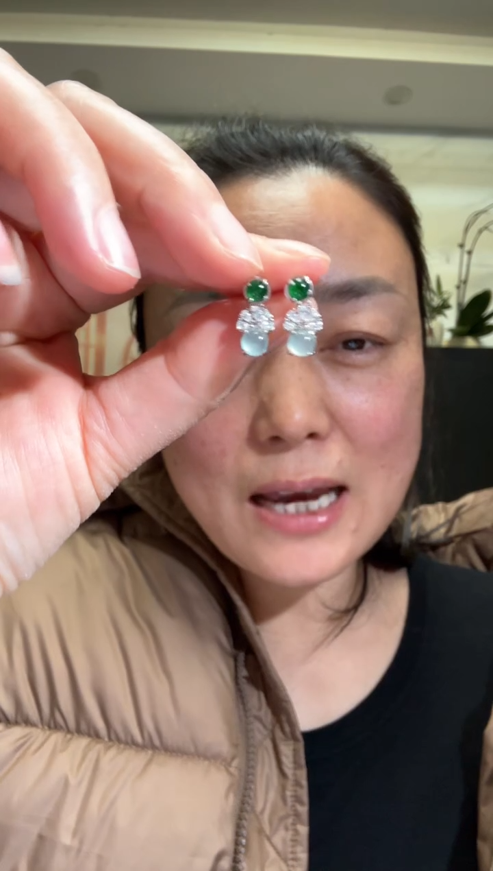 颈饰银S925镶嵌翡翠00000753