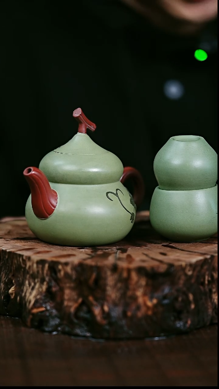 茶壶紫砂宜兴岁颐传器原矿全手65+两个杯子