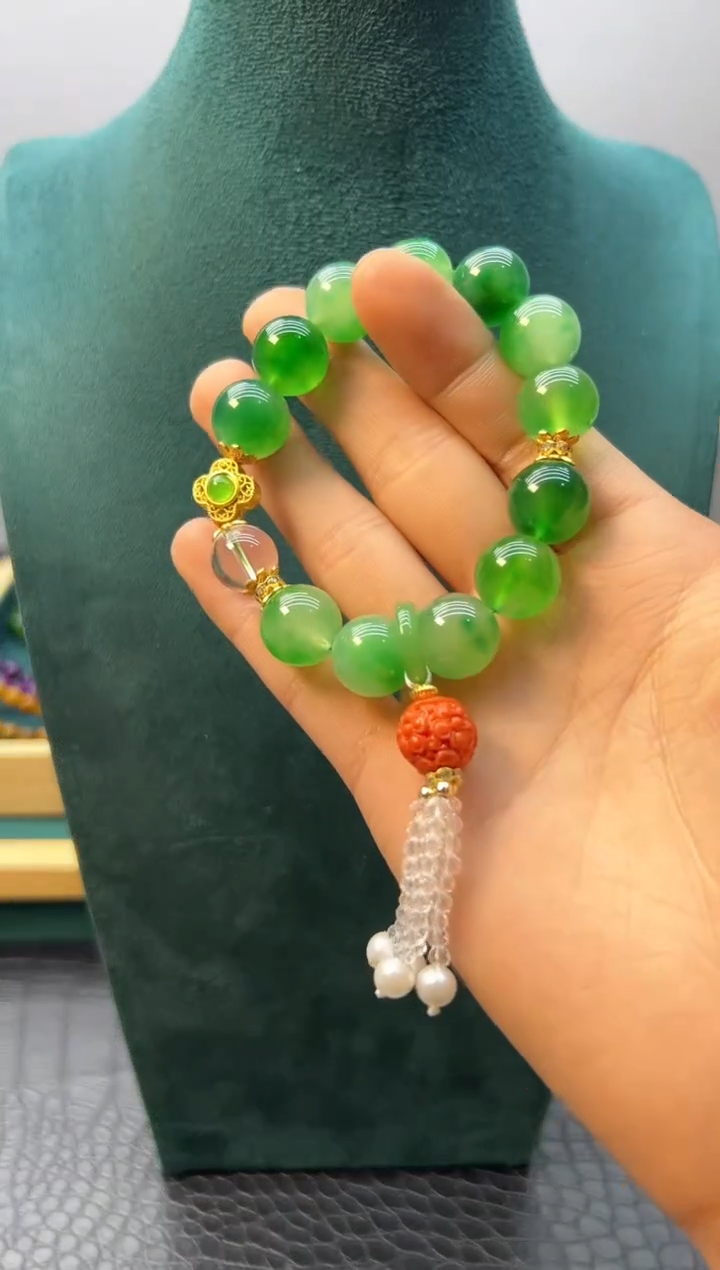 【闪购商品】翡翠颈饰14K金镶嵌S298          