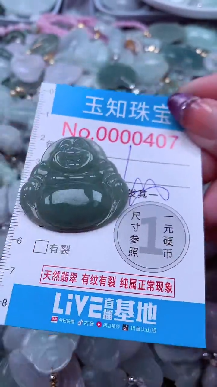翡翠未镶嵌吊坠(不含链)407