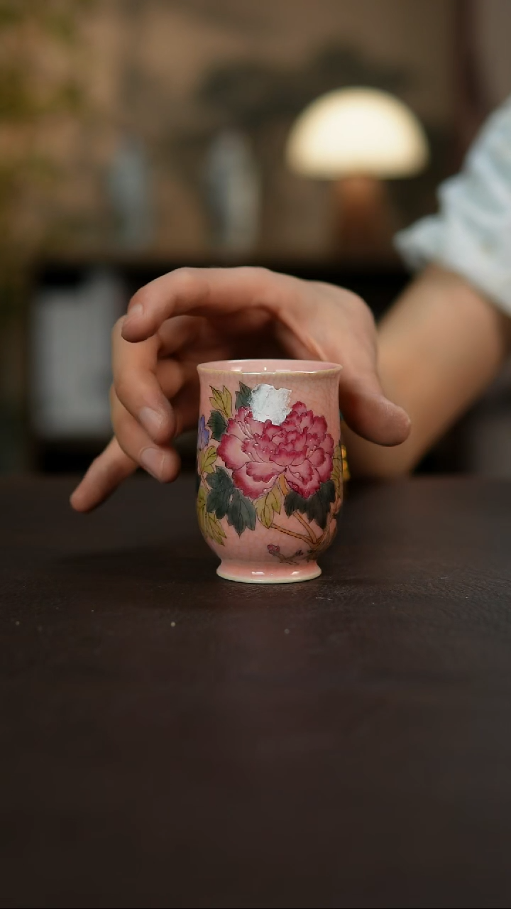 杯景德镇陶瓷杯碗柴烧多人