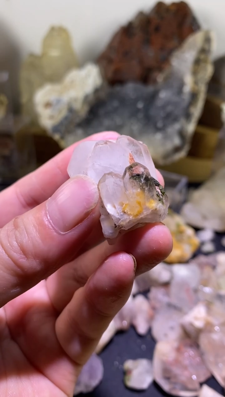 未镶嵌珠宝半成品水晶107号四川美姑超七花园水晶