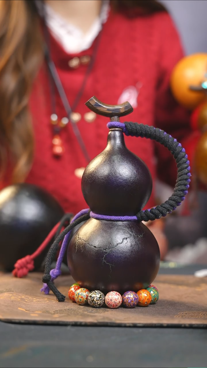 【闪购商品】WW111大漆酒葫芦不包手串及旋转底座