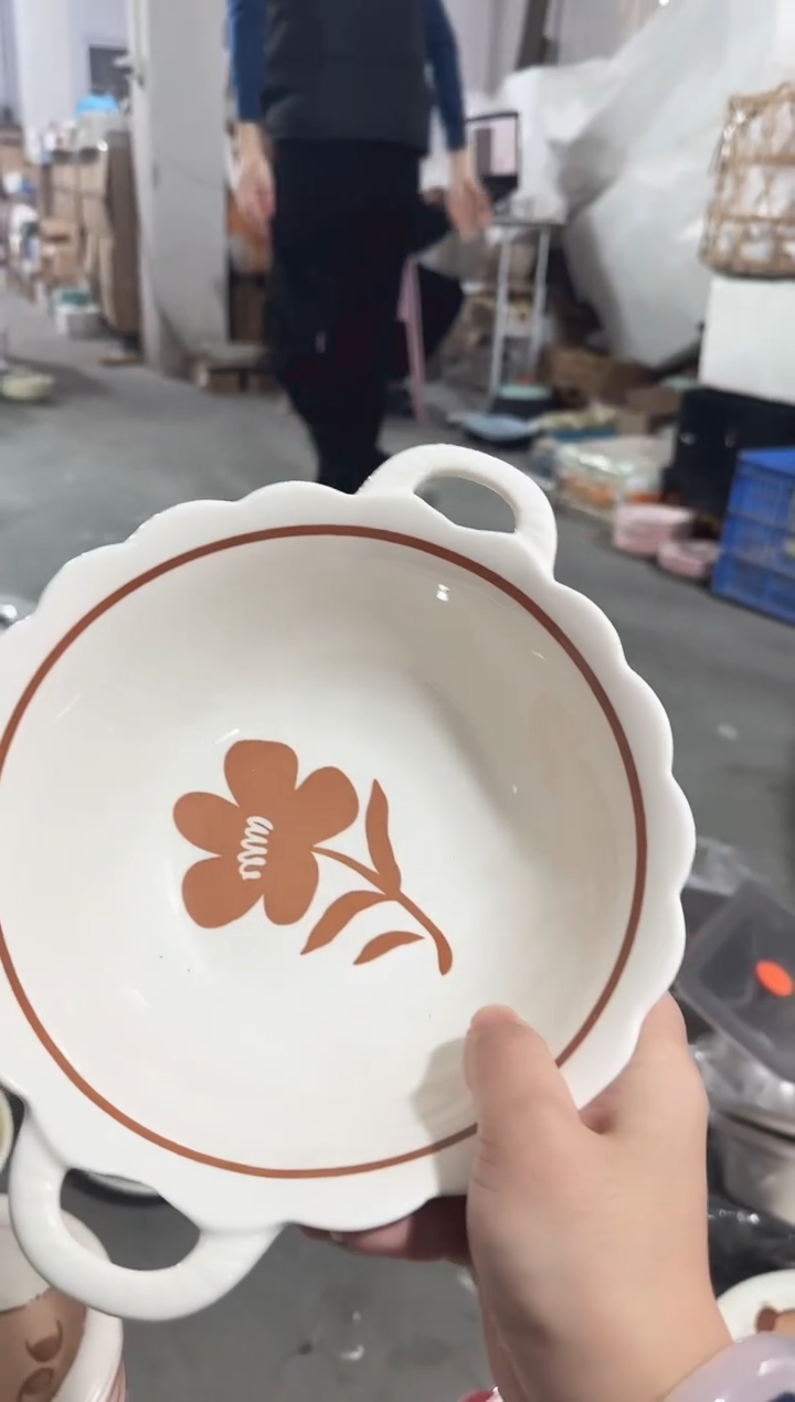 【9.5寸★1个】黑点针眼属正常陶瓷都有介意慎拍微瑕破损包赔