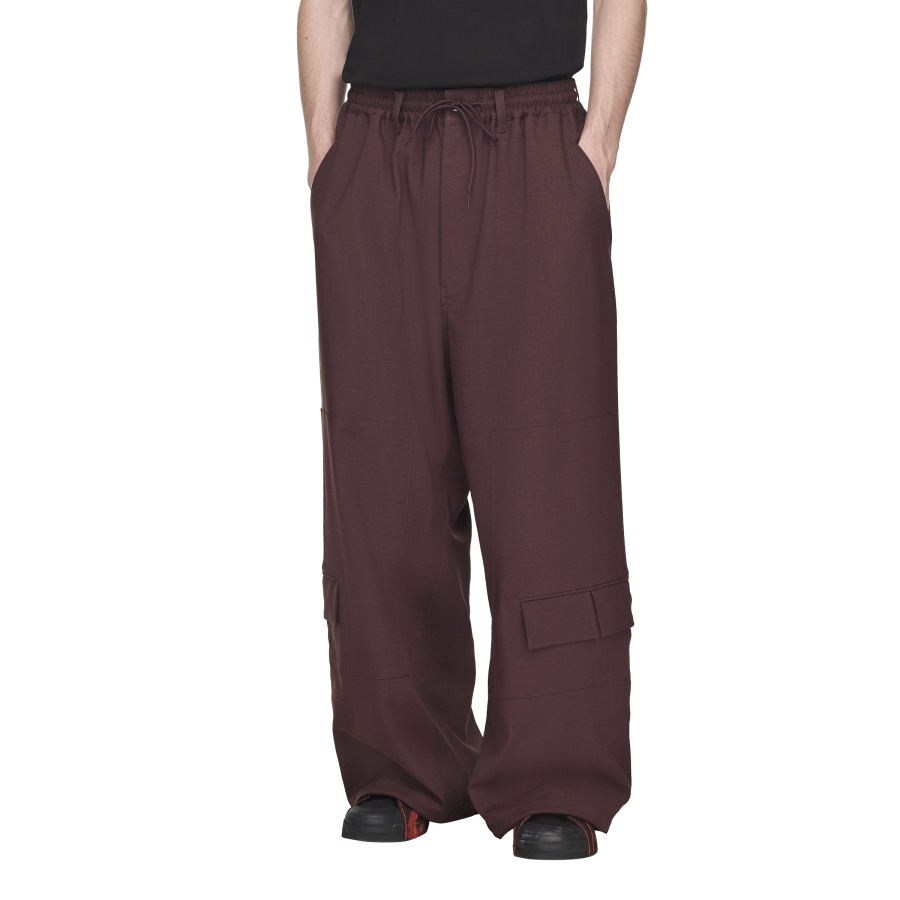 Y-3/Y-3（53-KA9546）暗紫色宽松版时尚运动休闲裤