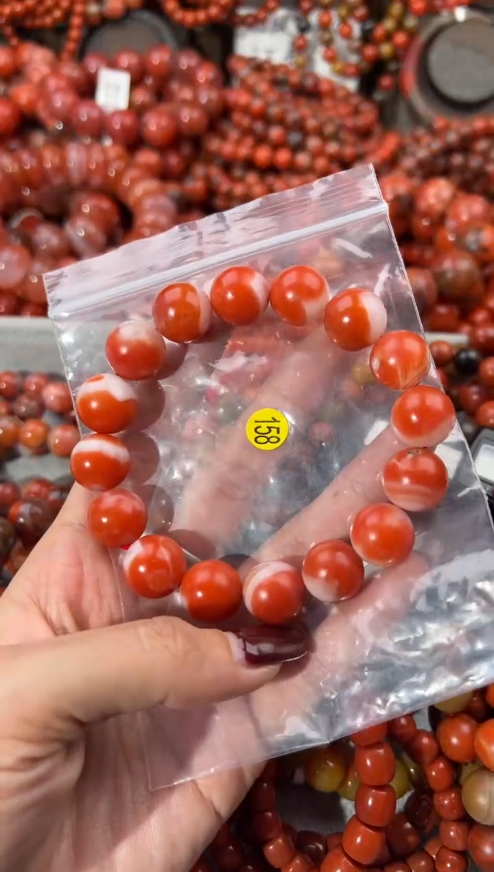 未镶嵌手串南红玛瑙14+