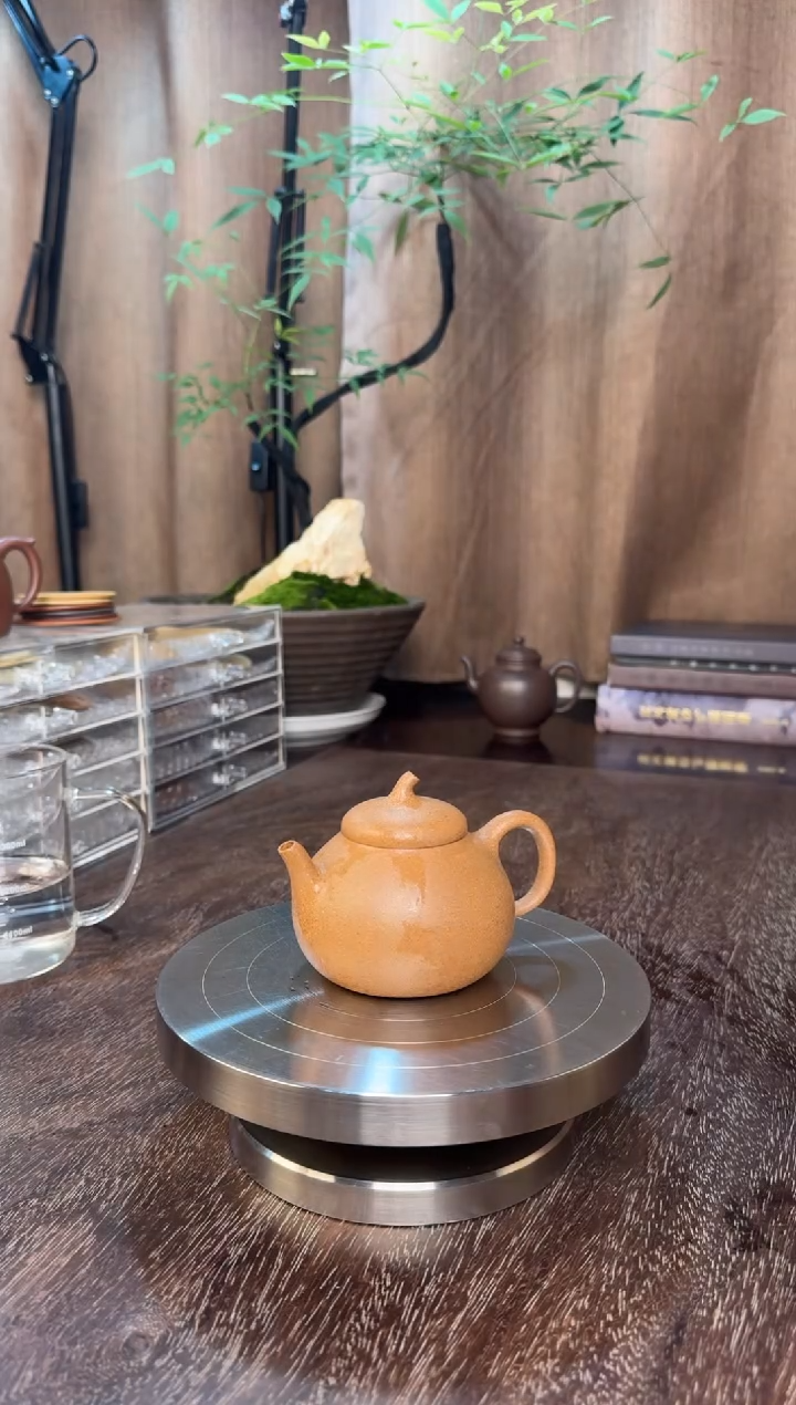茄瓜壶-半手工制作（宝山降坡泥-30目）容量：190CC