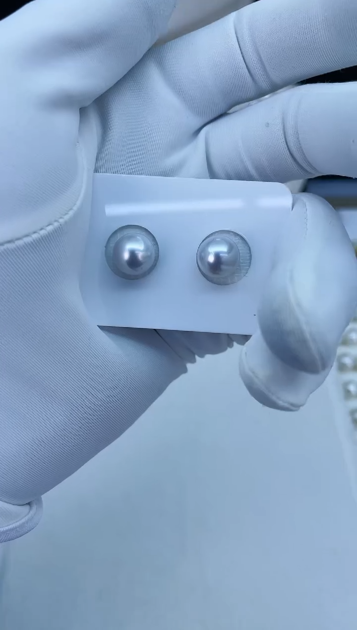 【闪购商品】海水珍珠耳饰未镶嵌07/对珠9-10mm