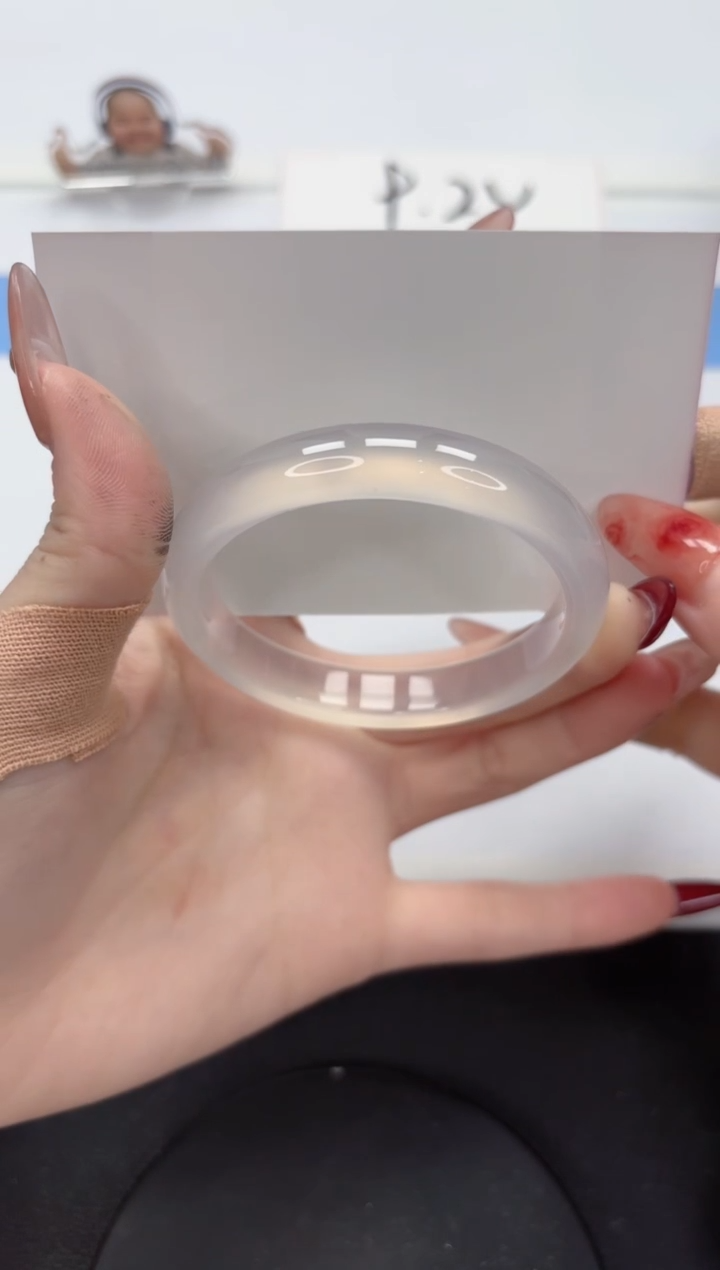 【闪购商品】石英质玉手镯未镶嵌A253-54.6