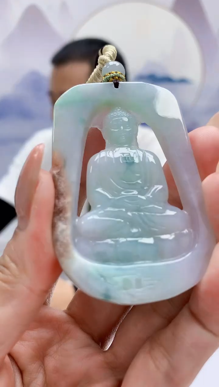 定制翡翠未镶嵌4898MM-毛货挂件82