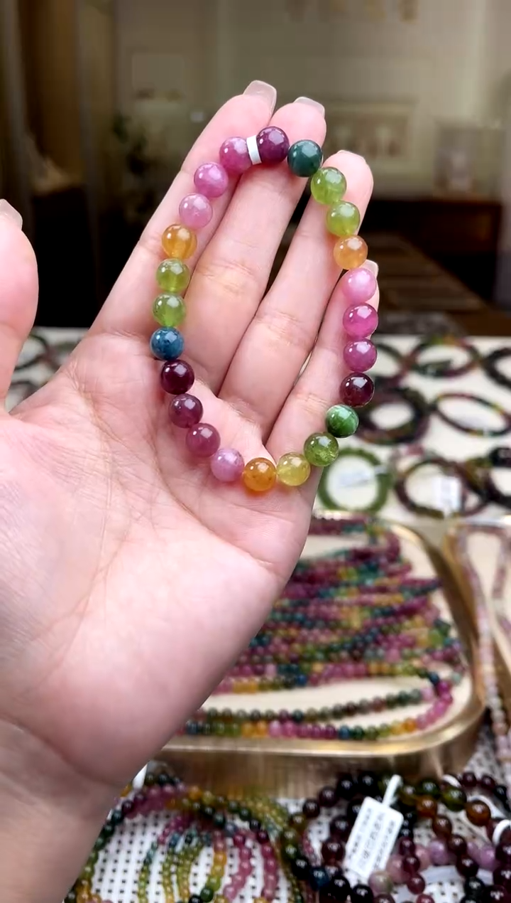 【闪购商品】/未镶嵌碧玺7mm+碧玺单圈多样性发货
